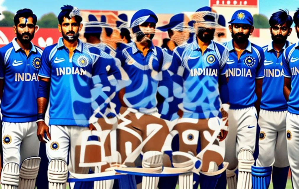 AI QR NFC Design 11 – Indian Cricket Team with QR and NFC Technology