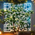 AI QR NFC Design 17 – Fusion of Nature and Technology with QR and NFC