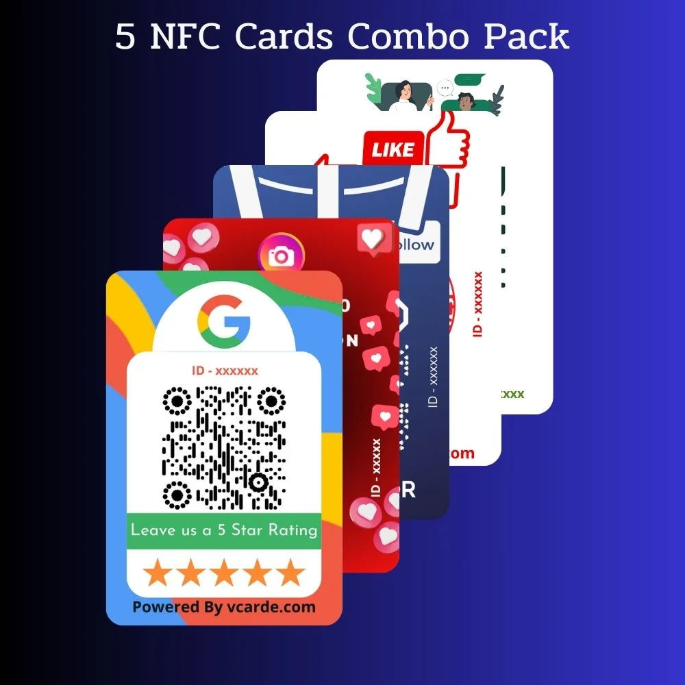 Review cards pack of 5