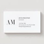 plain business card