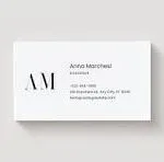 plain business card
