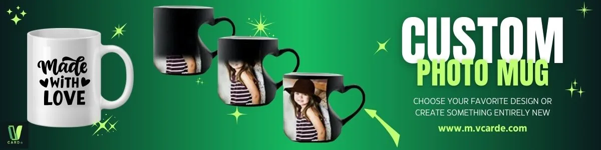 Vcarde: Customized Nfc Business Cards, Qr Code Cards &Amp; Digital Visiting Cards Maker 2 Customized photo mug
