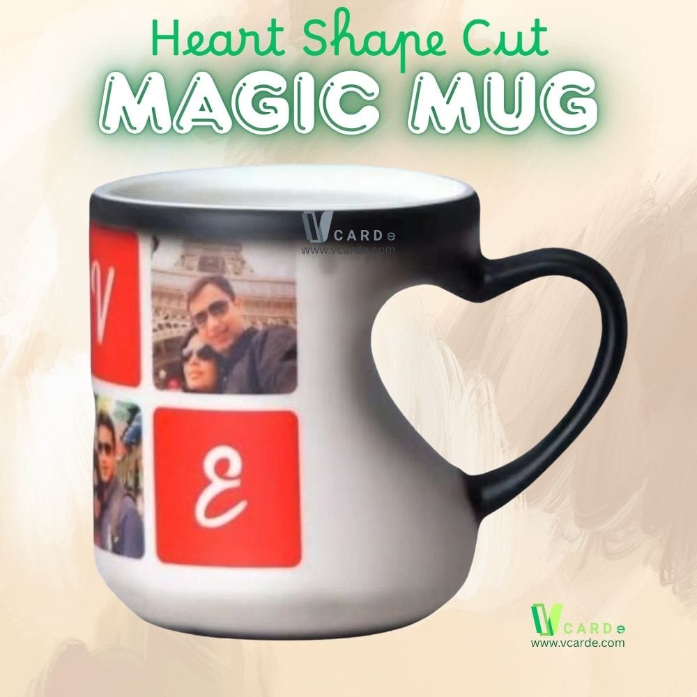 heart handle magic mug, color changing heart mug, inner heart magic mug, heart shaped handle mug, personalized heart mug, heat sensitive heart mug, black magic heart mug, custom heart coffee mug, novelty heart mug, romantic color changing mug