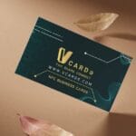 Premium 400 Gsm Visiting Cards With Double Side Uv &Amp; Front Gold Foil - 1000 Cards 1 Premium 400 gsm visiting cards with double side uv & front gold foil vcarde