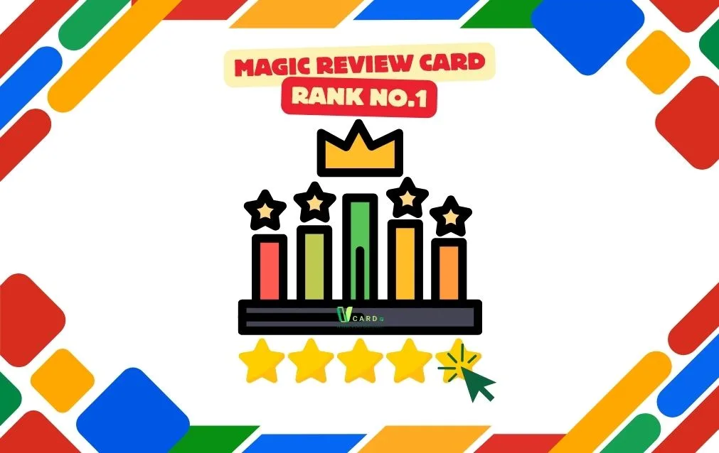Boost google reviews effortlessly with google magic review card from m. Vcarde. Com. Nfc & qr powered for instant 5-star ratings. Customizable, eco-friendly – shop now for business growth in 2025!